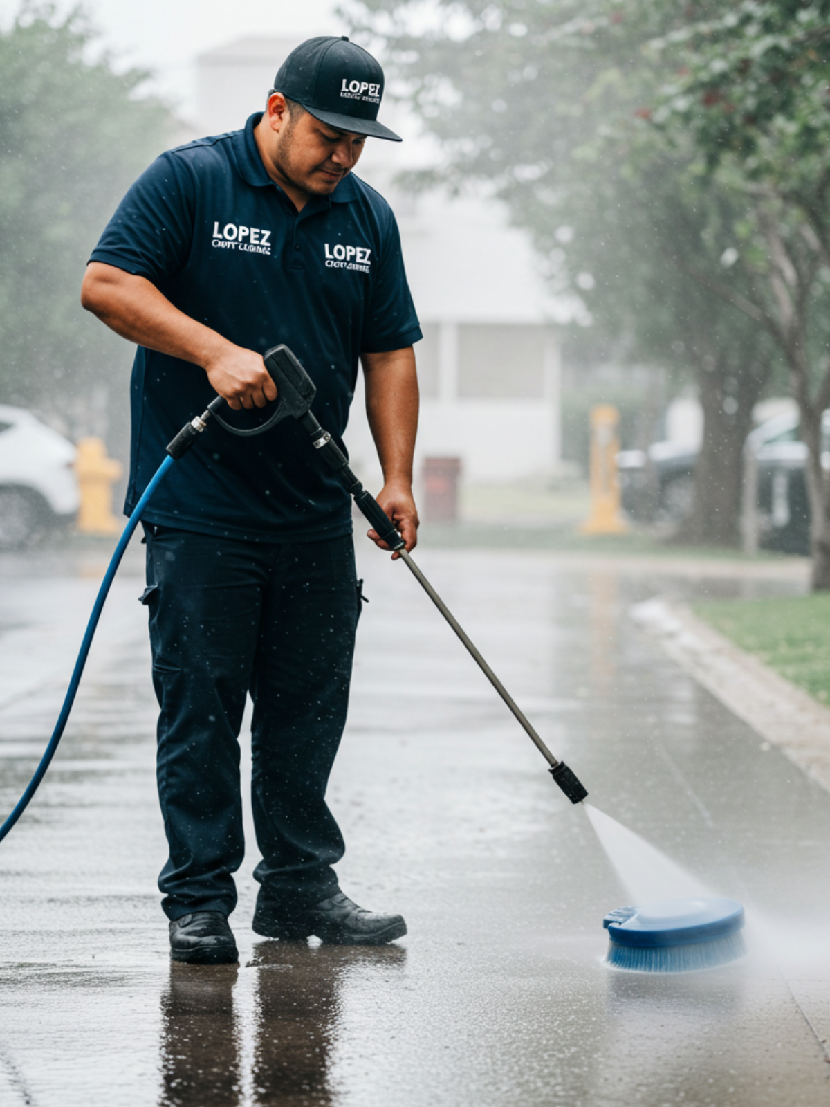 Pressure Floor Cleaning